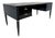 Italian Art Deco Black Lacquer and Brass Desk by Paolo Buffa for La Permanente Mobili Cantù, 1950s For Sale