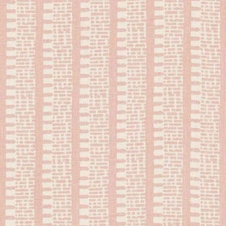 Sample- Schumacher X Veere Grenney Kiosk Fabric in Temple Pink For Sale