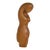 Vintage Female Form Carved Wooden Sculpture For Sale