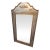 1940's Hollywood Regency Chinoiserie Giltwood & Silvered Figural Decor Wall Mirror For Sale