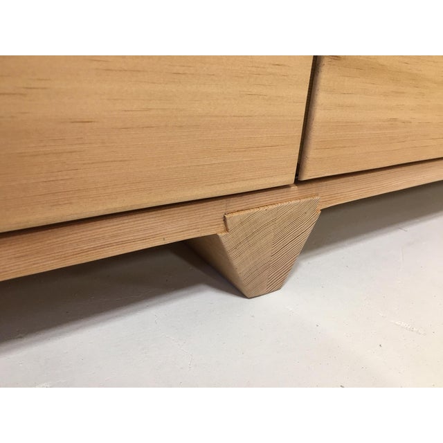 Wood Dovetail Credenza by Studio Moe in Vertical Grain Douglas Fir For Sale - Image 7 of 8