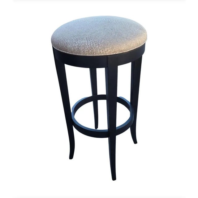 Ethan Allen Swivel Asher Bar Stool For Sale In Washington DC - Image 6 of 12