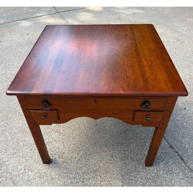 Traditional Late 20th Century Bob Timberlake #833-946 for Lexington Solid Cherry Lamp End Side Tables – Pair For Sale - Image 3 of 18