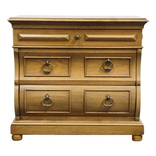 Thomasville Furniture Madeira Collection Solid Ash Old World 30" Three Drawer Nightstand 16-6255-18 For Sale