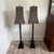 Late 20th Century Skinny Black Plaid Lamps: A Pair For Sale - Image 10 of 10