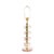 Italian Italian Brass and Pink Murano Glass Lamps - a Pair For Sale - Image 3 of 3