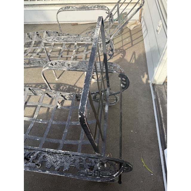 Pair of Vintage Molla Cast Aluminum Chaise Lounges For Sale - Image 10 of 15