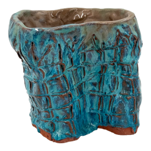 Vintage MCM Brutalist Studio Pottery Vase