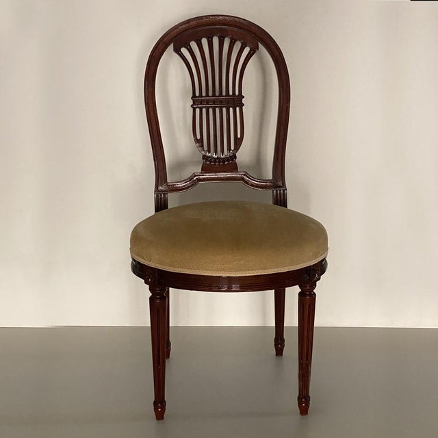 Late 19th Century French Neoclassical Louis XVI Style Dining Room Set, Set of 15 For Sale - Image 6 of 18