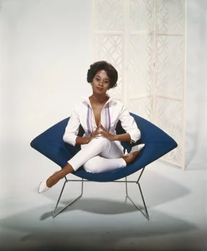 Young Woman Sitting on Armchair' Contemporary Archival Color Photograph Print From the Original Negative by Tom Kelley - 30x40