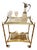 Hollywood Regency Bar Cart in Brass, 1950s For Sale