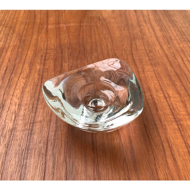 Vintage Scandinavian Reversible Glass Candleholder, 1970s For Sale - Image 3 of 18