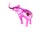 Plastic Pink Resin Elephant from Richard Orlinski For Sale - Image 7 of 9
