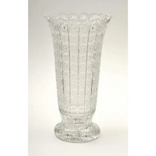 20th Century Crystal Vase, 1890s For Sale - Image 4 of 13