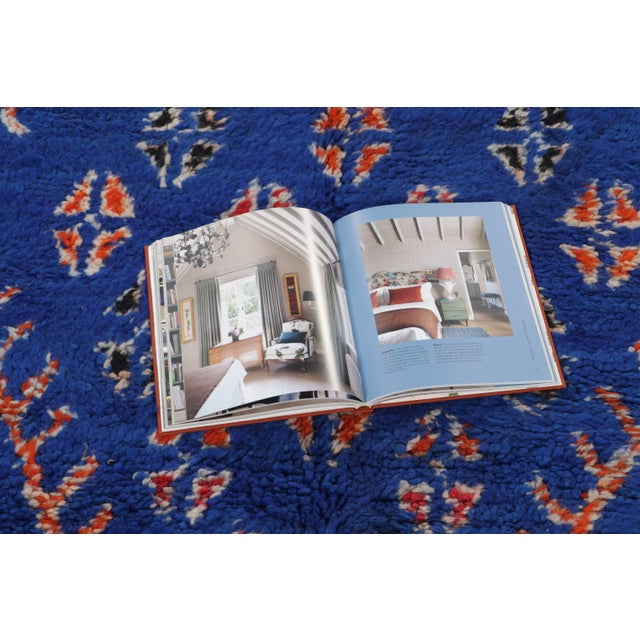 Blue Vintage Moroccan Berber Wool Rug With Diamond Design by Rug & Kilim, 1950-1959 For Sale - Image 8 of 9