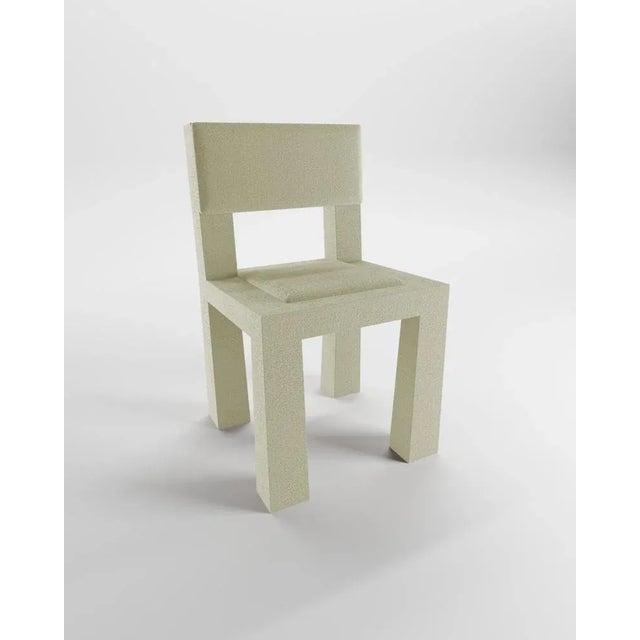 Modern Raw Chair in Beige Bouclé from Collector For Sale - Image 6 of 6