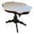 Alfonsine Galápago Table in Ebonized Wood with Marble Top, 1930s For Sale