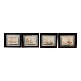 Henry Shields for Soicher Marin Vintage Racing Sloops Lithographs, Set of Four For Sale