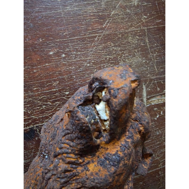 Cast Iron Bear With Rusty Finish For Sale - Image 11 of 13
