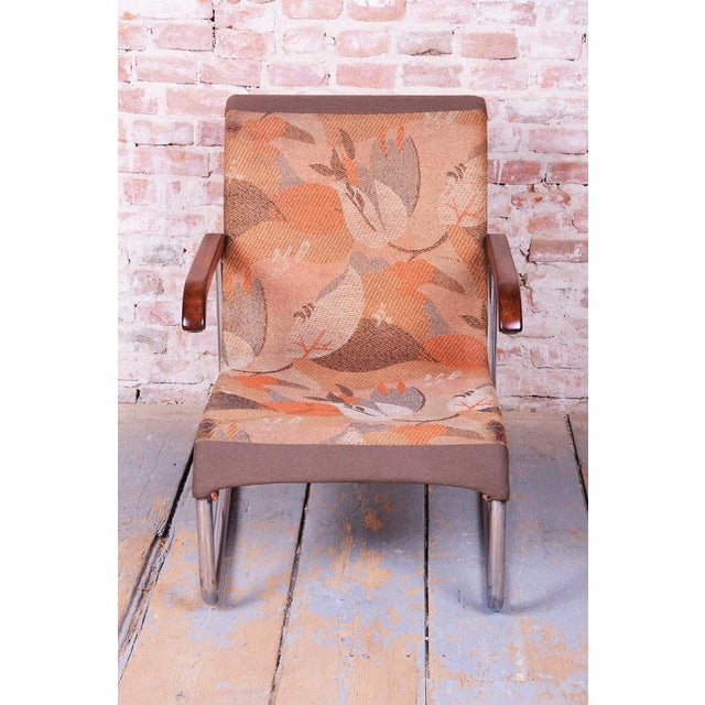 Metal Czech Bauhaus Chrome Armchair by Marcel Breuer for Thonet, 1930s For Sale - Image 7 of 13