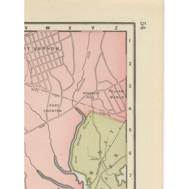 Paper Antique Map of Manhattan, New York City with Central Park from Rand McNally, 1899 For Sale - Image 7 of 12