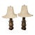 Mid 20th Century Pair Asian Solid Brass Tble Lamps After James Mont For Sale