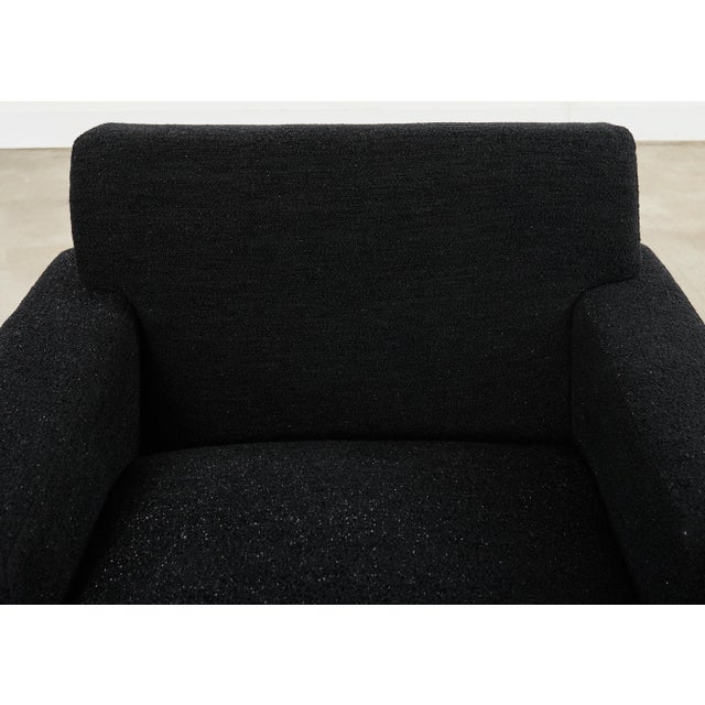 Ralph Lauren Pryce Club Chair Polished Steel Sled Feet For Sale - Image 9 of 18