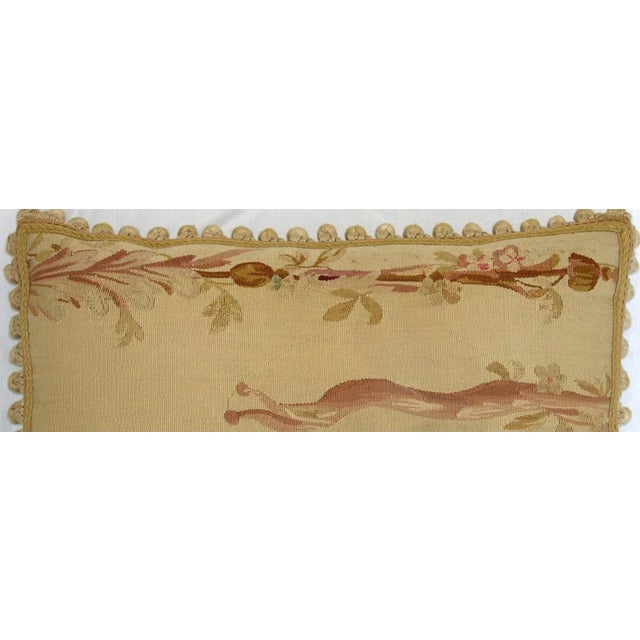 Ca.1870 Antique French Aubusson Tapestry Pillow
