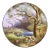 19th Century French Hand-Painted Porcelain Charger With Sheep, Signed Olivier For Sale
