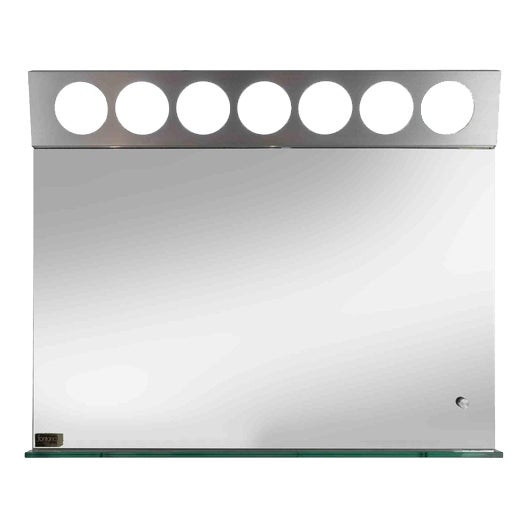 Vintage Seven Lights Wall Mirror from Fontana Arte, Italy, 1970s For Sale