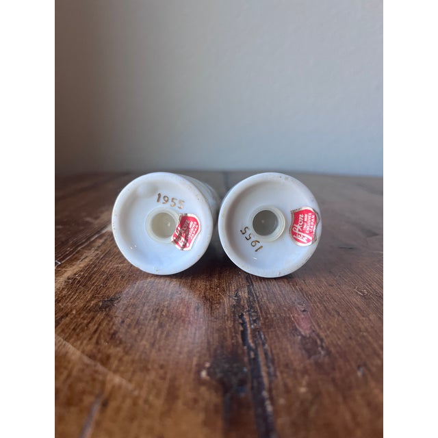 Traditional Vintage Lefton 50th Anniversary Salt and Pepper Shakers, Made in Japan For Sale - Image 3 of 3