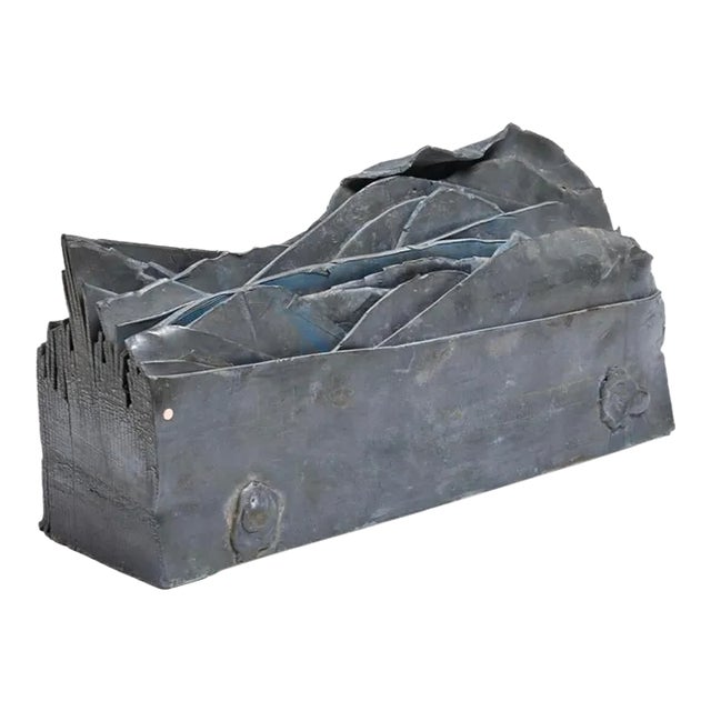 Vintage Layered Metal Sculpture For Sale