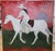Birds, Angels, and Horse Rider, Mixed Media Equestrian Landscape Oil Painting For Sale - Image 16 of 16