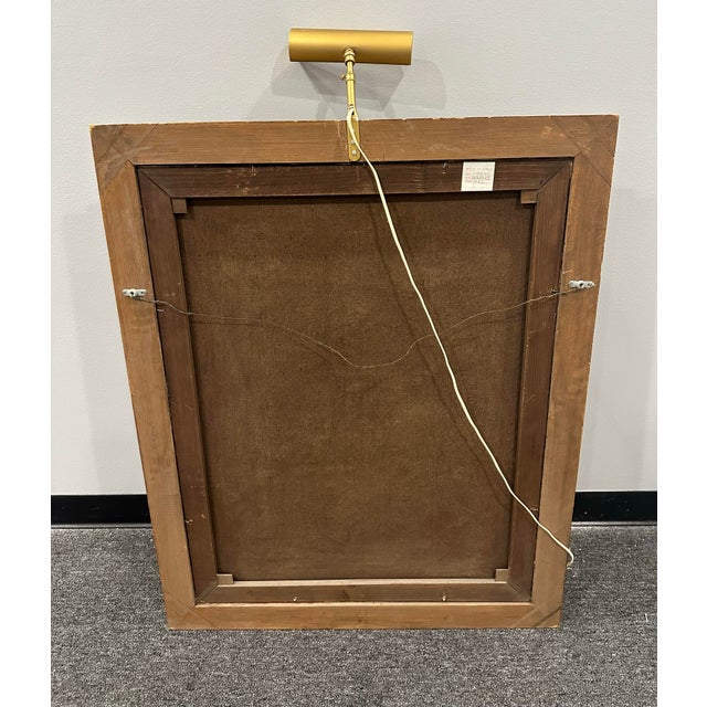 1990s Italian Artist Signed Still Life Floral Oil Painting For Sale - Image 5 of 11