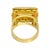 Late 20th Century Finestra Greek Revival 18k Yellow Gold and Citrine Architectural Ring, Size 9.25 For Sale In Las Vegas - Image 6 of 13
