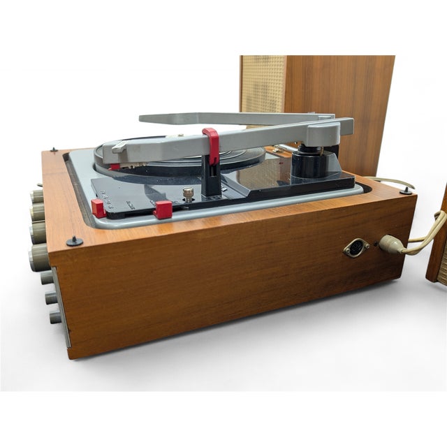 1970s Vintage Lesa Milano HF 800/Cn Turntable with Speakers, 1970s, Set of 3 For Sale - Image 5 of 7