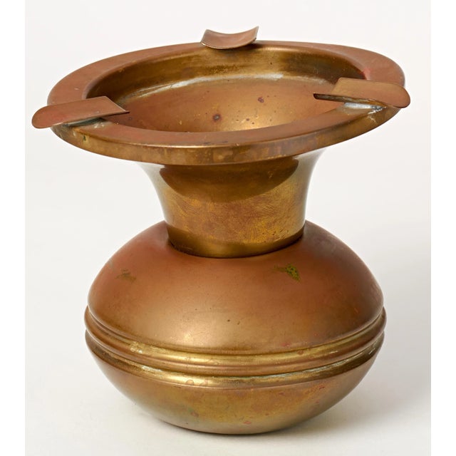 English Vintage English Brass Ashtray For Sale - Image 3 of 8