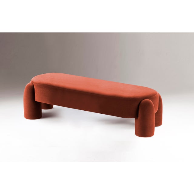 Not Yet Made - Made To Order Marlon Bench by Dooq Details For Sale - Image 5 of 12