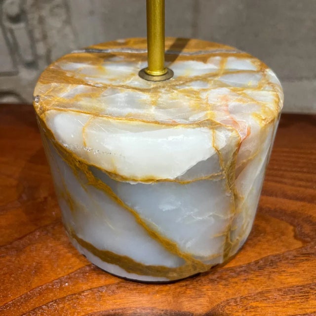 Modern New Limited Edition Spectacular Set of Onyx Acid Table Lamps Mexico For Sale - Image 3 of 13