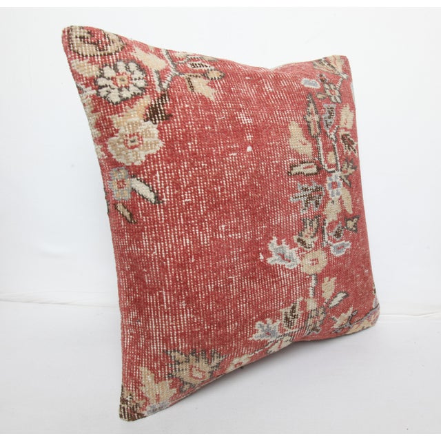 Here i am listing a 100% Handmade double knotted rug pillow cover, made from old vintage Turkish tribal carpet rug. This’s...