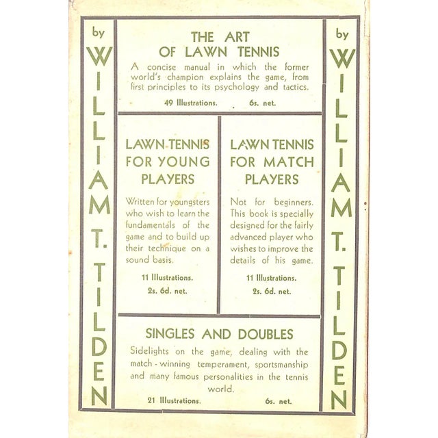 NOTHING AFFECTS A PLAYER'S DESTINY MORE THAN HIS TECHNIQUE AUSTIN, 'Bunny' [109] pp. Methuen & Co. Ltd. London 1935 7 5/8"...
