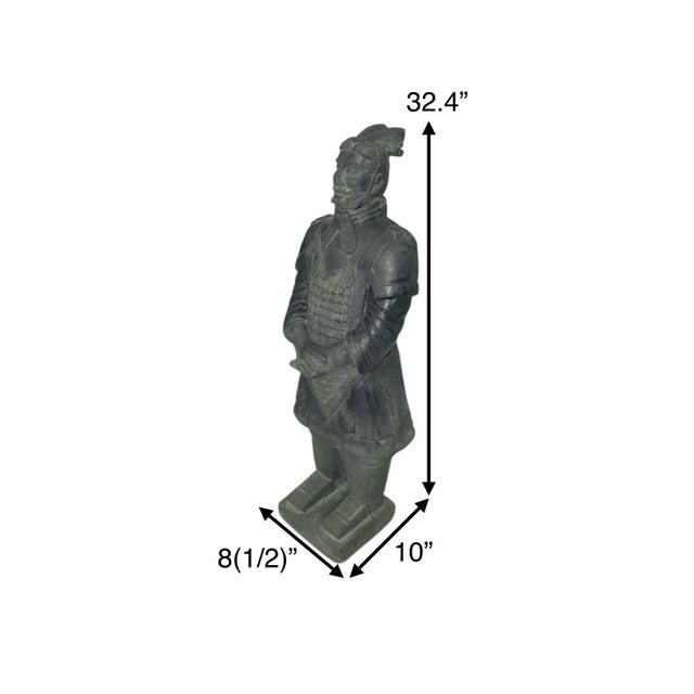 The large Chinese warrior soldier statue is a unique and striking home decor piece that pays homage to Chinese culture....