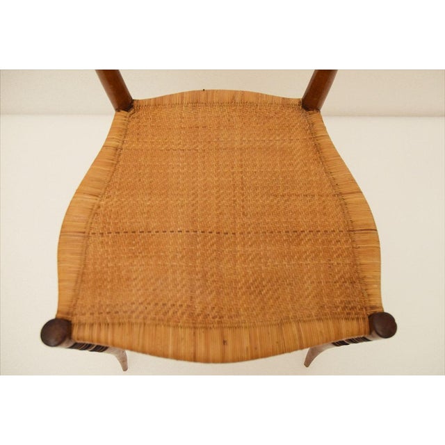 Chiavarina Chairs in Cherry Wood with Straw Seat, 1920s, Set of 4 For Sale - Image 10 of 14