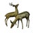 Set of 2 Mid Century Brass Deer Figurines, Buck & Doe For Sale - Image 11 of 15