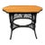 Early 20th C Wicker and Oak Hall Table For Sale