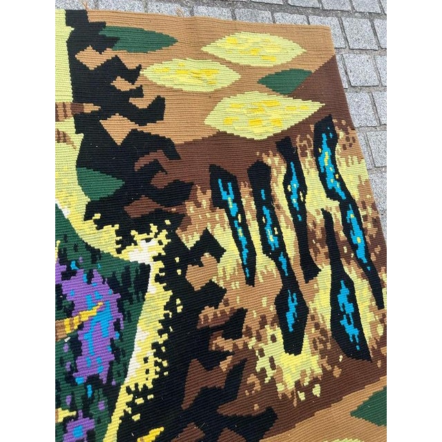 French Modern Tapestry with Terrestrial Lyre by J.C.L. Duprez, 1950s For Sale - Image 15 of 18