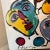 1980s Vintage Colorful Abstract Faces Painting ~ Signed Peter Keil 1987 For Sale - Image 5 of 8