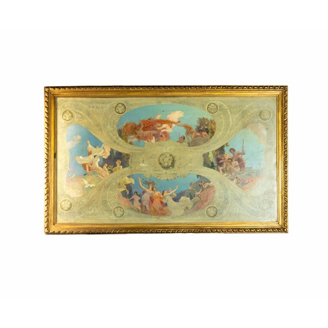 Edouard Bauhain, Art Nouveau Church Study, 20th Century, Oil on Canvas, Framed For Sale - Image 3 of 6