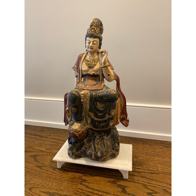 19th Century Chinese Quan Yin, Deity of Feng Shui Chairish