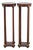 Baker Pair of Mahogany Round Plant Lamp Stands For Sale
